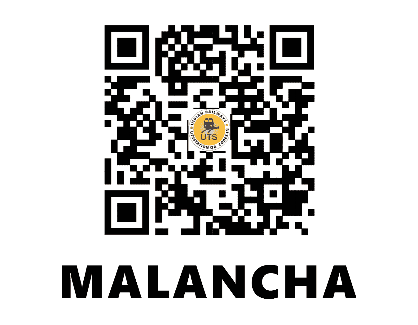 UTS QR Code for MALANCHA - MLNH - NF (WEST BENGAL)